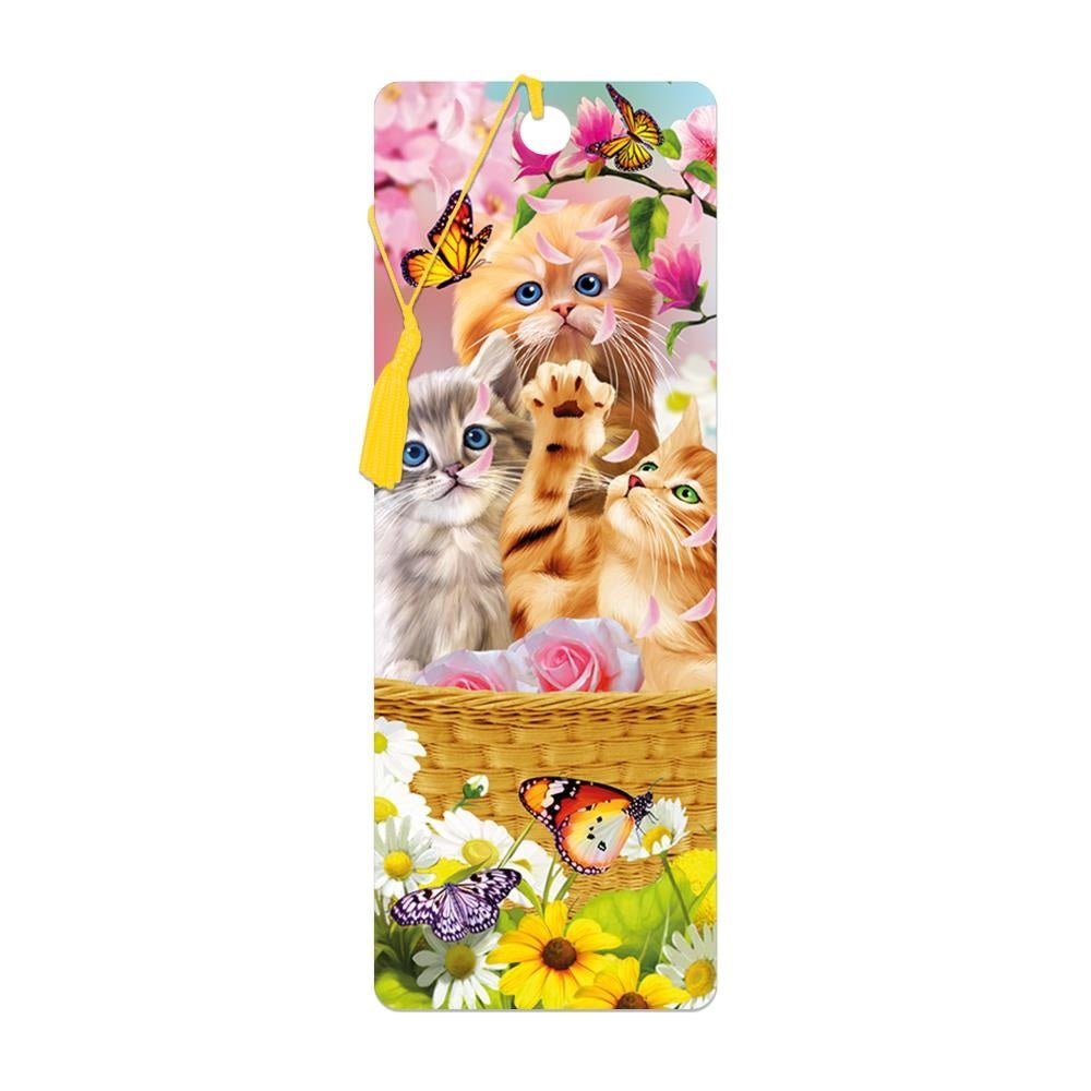 Live Life | 3D | Boekenlegger | Kitten Fun Time - Kleine Eland