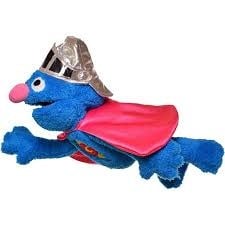 Living Puppets | Hand Puppet | Sesame Street | Super Grover | 37 cm | 1+ - Kleine Eland