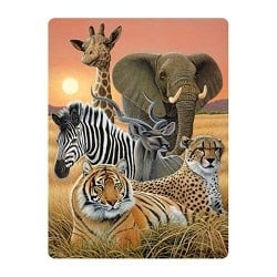 Live Life | 3D | Ansichtkaart | 15,4 x 11,3 cm | Safari