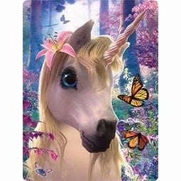 Live Life | 3D | Ansichtkaart | 15,4 x 11,3 cm | Cute Unicorn