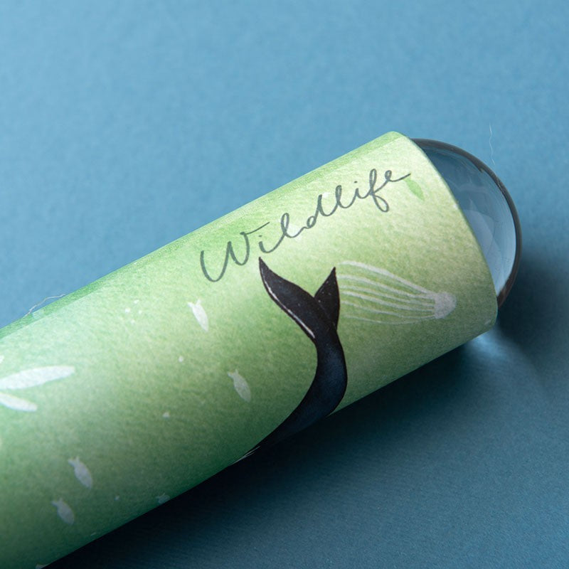 Londji Whales kaleidoscope with Wildlife lettering and whale tail