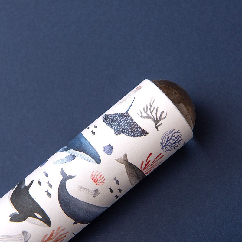 Angled view of the Londji Underwater kaleidoscope with sea animals