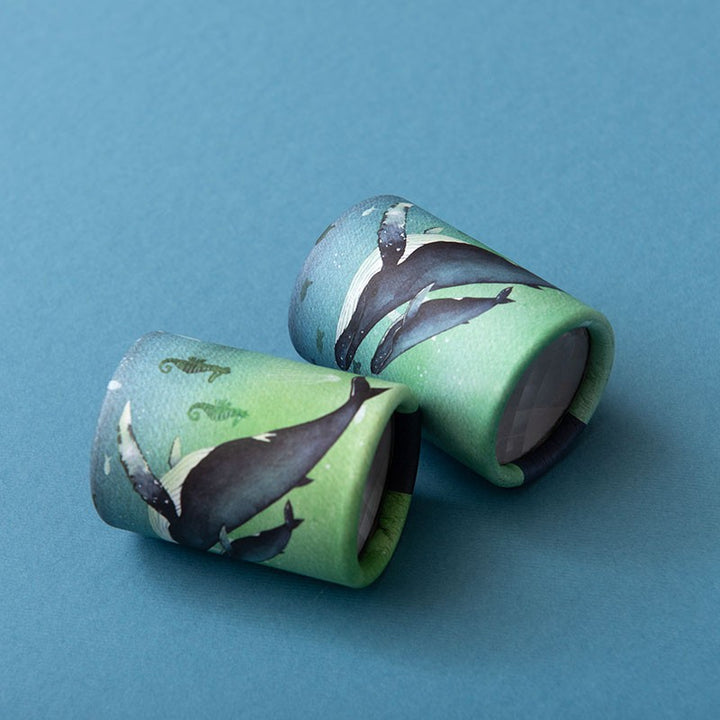 Two Londji Whales mini kaleidoscopes side by side