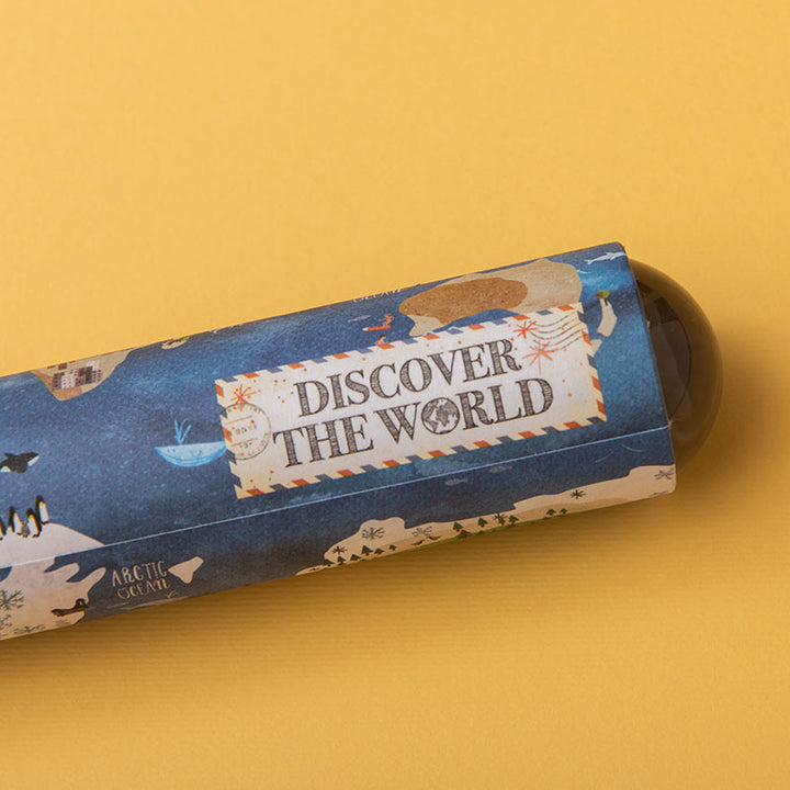 Londji-Kaleidoskop Welt mit Discover-the-World-Schriftzug