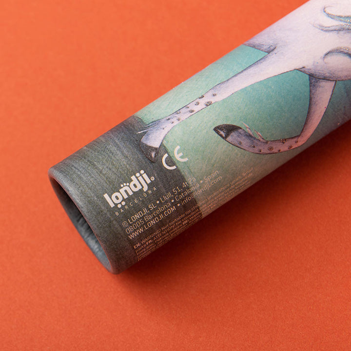 Back of the Londji Moonlight kaleidoscope with Londji logo