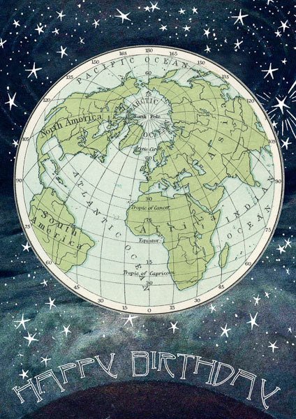Madame Treacle | Glitterkaart | Earth &amp; Stars - Kleine Eland