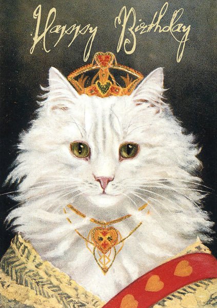 Madame Treacle | Glitterkaart | Happy Birthday | Queen Puss - Kleine Eland