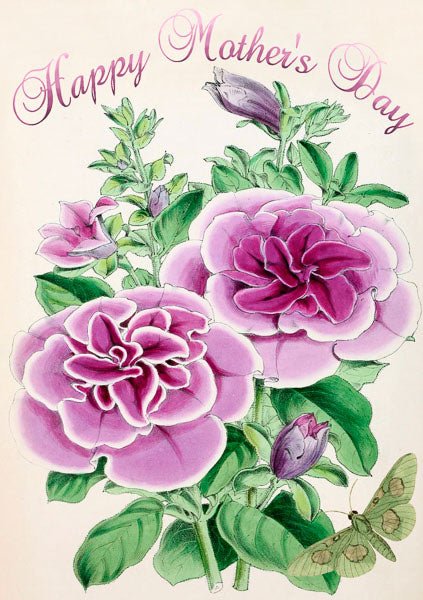 Madame Treacle | Glitterkaart | Happy Mother's Day | Belle Flowers - Kleine Eland