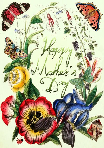 Madame Treacle | Glitterkaart | Happy Mother's Day | In he Hedgerow - Kleine Eland