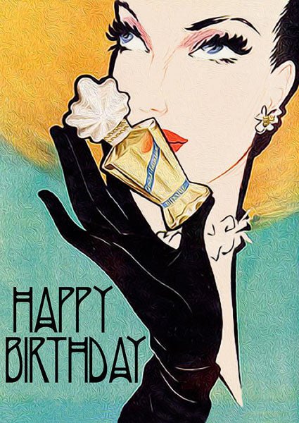 Madame Treacle | Glitterkaart | Perfume - Kleine Eland