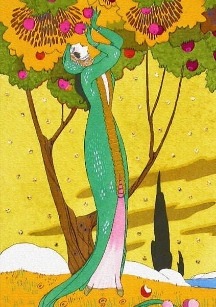 Madame Treacle | Glitterkaart | Plum Tree - Kleine Eland