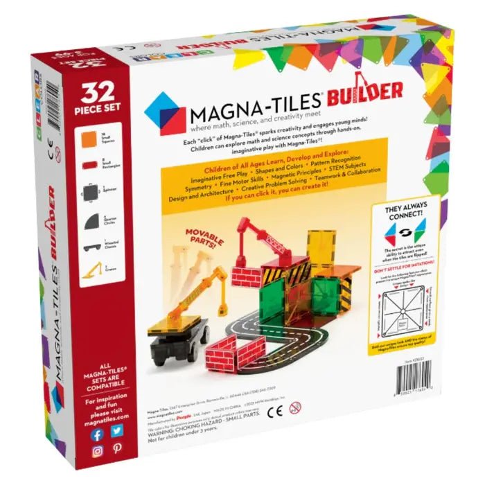 Magna - Tiles® | Builder | 32 pieces | 3+ - Kleine Eland