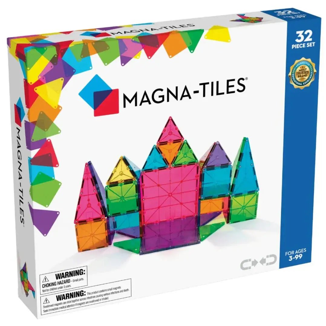 Magna - Tiles® | Clear Colors | 32 pieces | 3+ - Kleine Eland