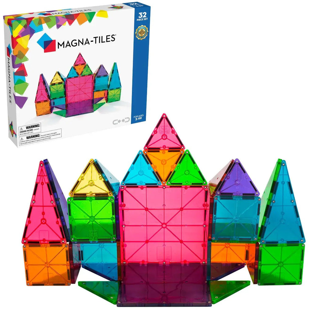 Magna - Tiles® | Clear Colors | 32 pieces | 3+ - Kleine Eland