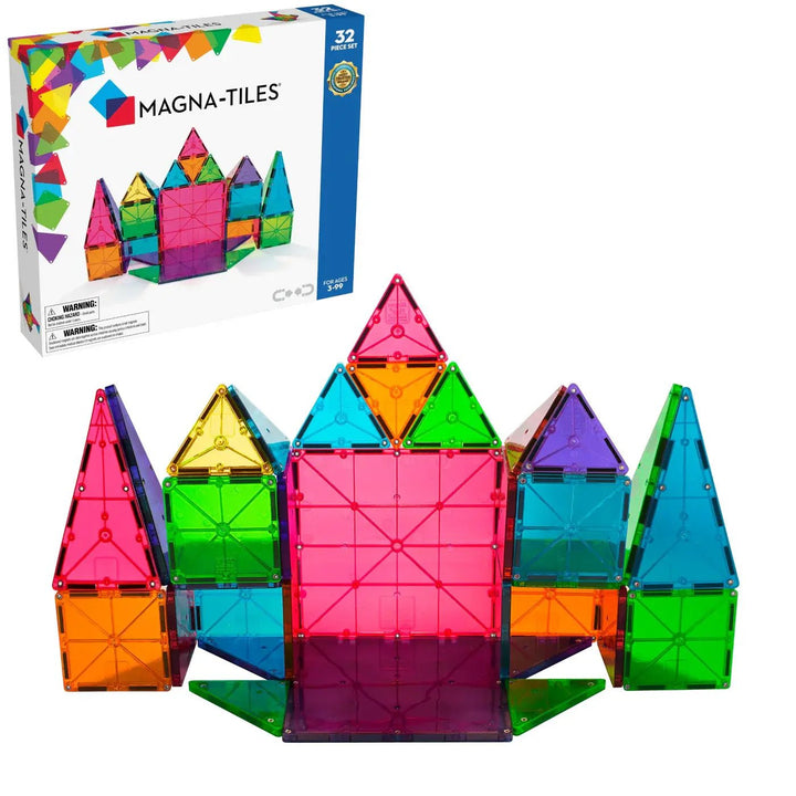 Magna - Tiles® | Clear Colors | 32 pieces | 3+ - Kleine Eland