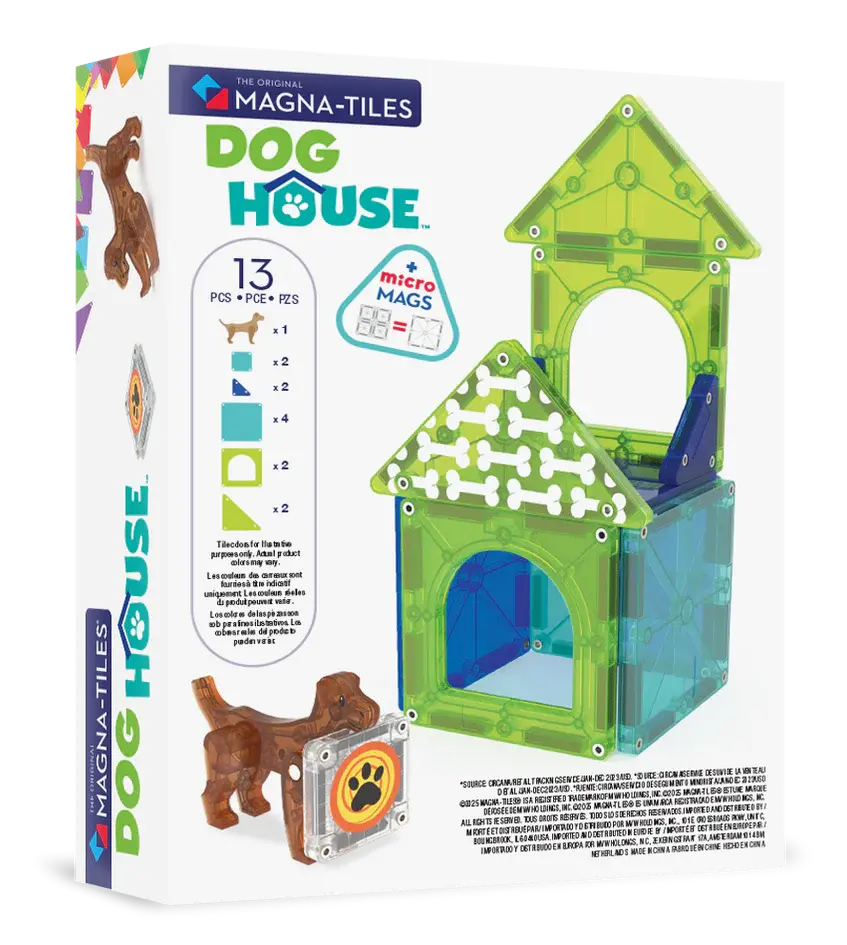 Magna - Tiles® | Dog House | 13 pieces | 3+ - Kleine Eland