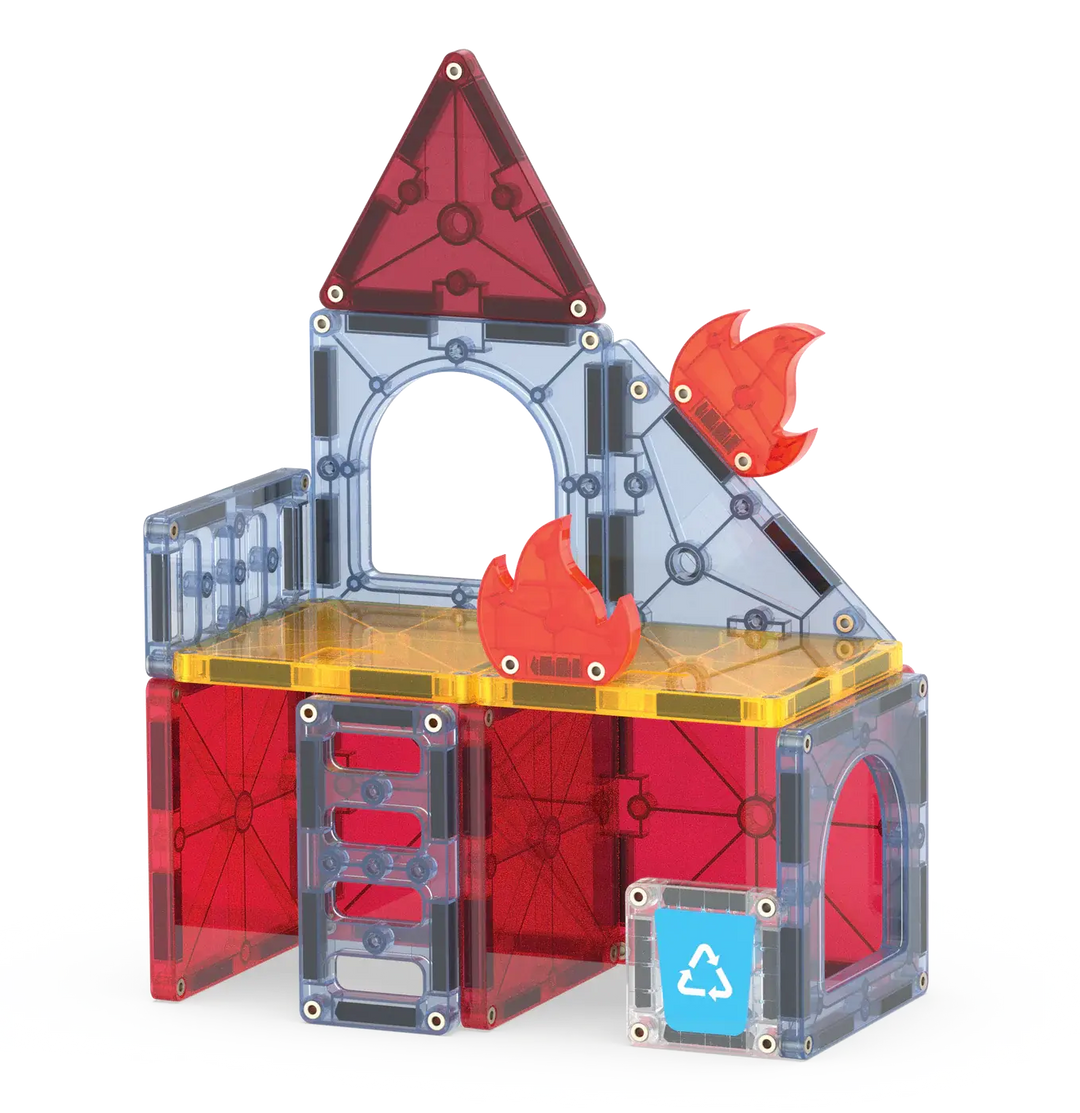 Magna - Tiles® | Fire Station | 27 pieces | 3+ - Kleine Eland