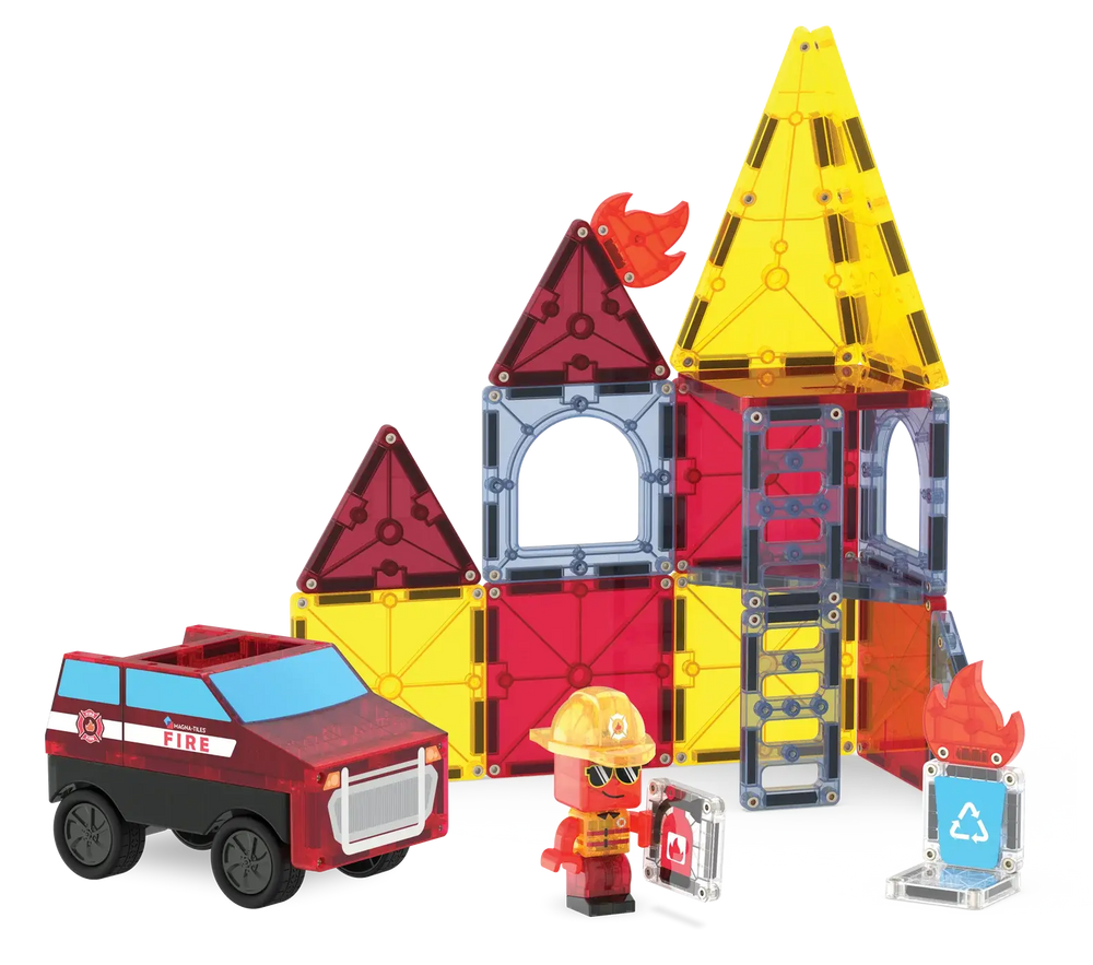 Magna - Tiles® | Fire Station | 27 pieces | 3+ - Kleine Eland