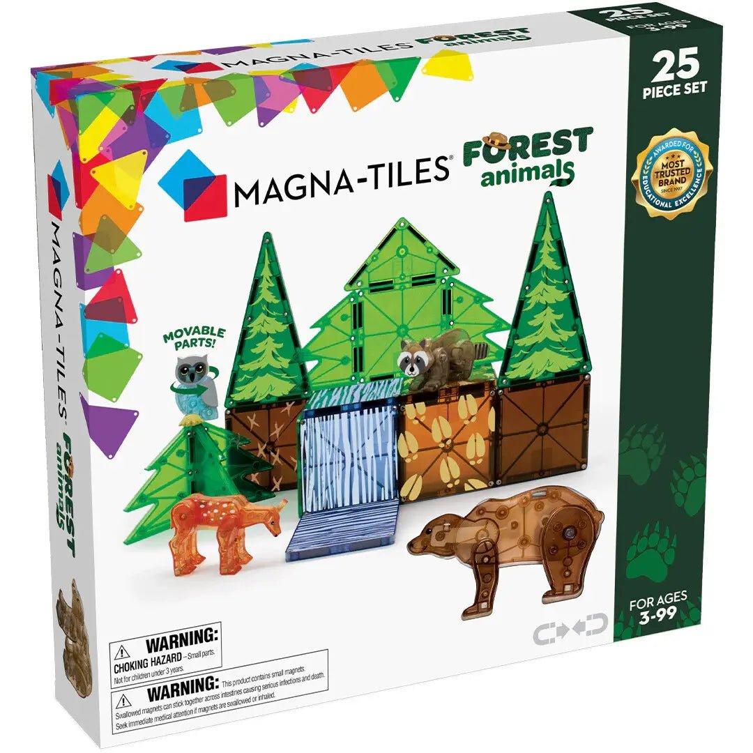 Magna - Tiles® | Forest Animals | 25 pieces | 3+ - Kleine Eland