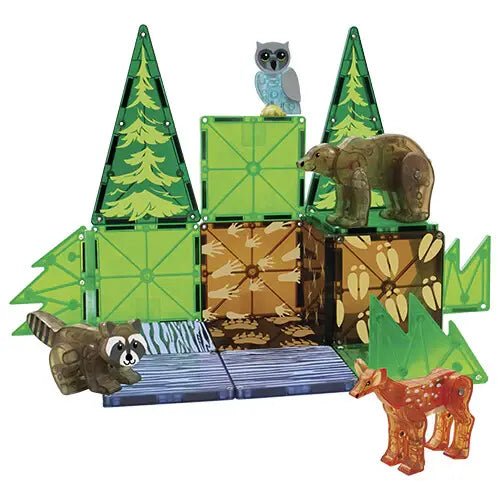 Magna - Tiles® | Forest Animals | 25 pieces | 3+ - Kleine Eland