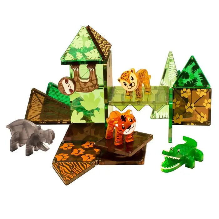 Magna - Tiles® | Jungle Animals | 25 pieces | 3+ - Kleine Eland