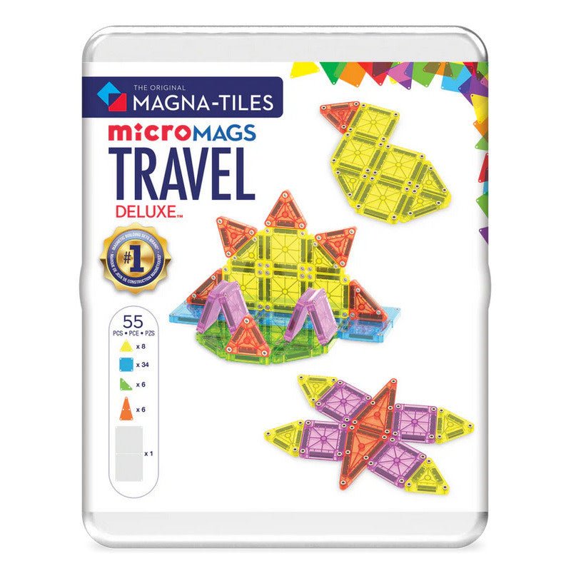 Magna - Tiles® | Micro MAGS | Travel Set Deluxe | 55 pieces | 3+ - Kleine Eland