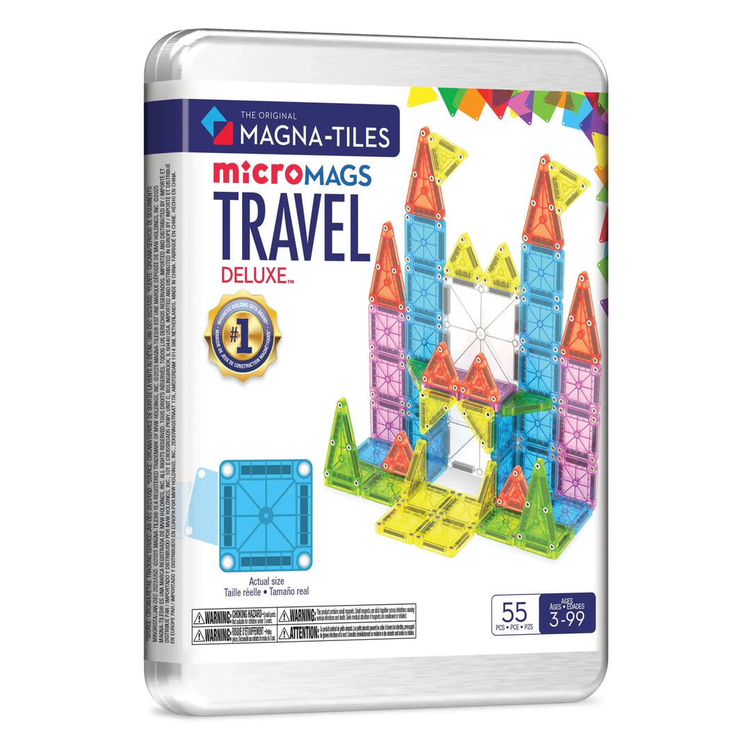 Magna - Tiles® | Micro MAGS | Travel Set Deluxe | 55 pieces | 3+ - Kleine Eland
