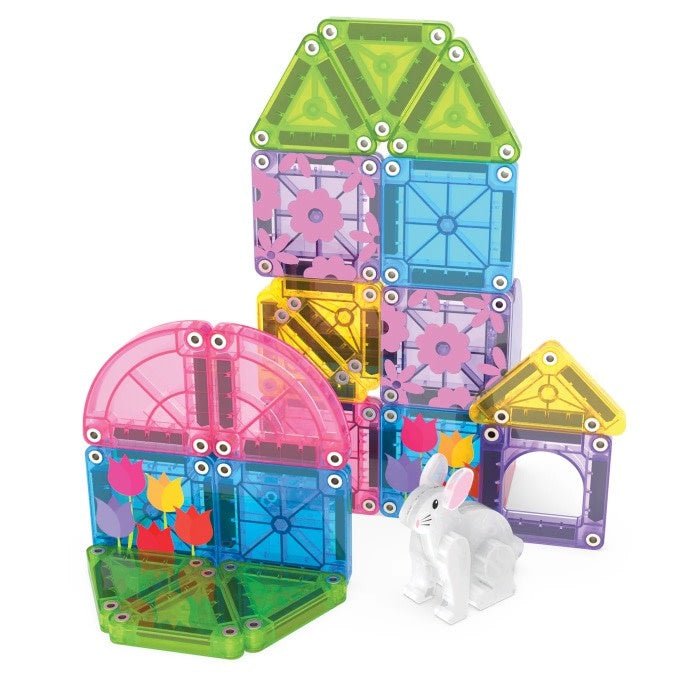 Magna - Tiles® | Micro MAGS | Travel Set | Spring Garden | 26 pieces | 3+ - Kleine Eland