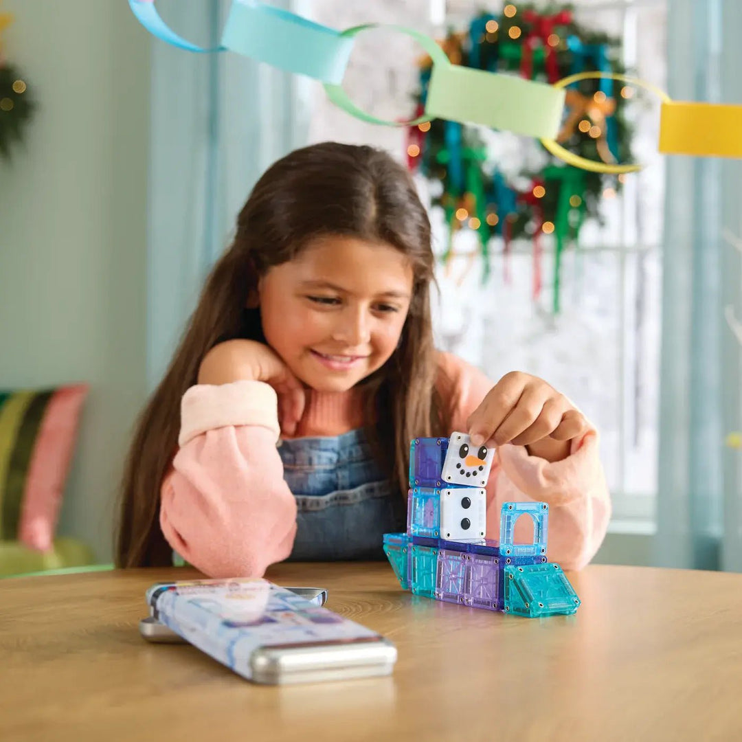 Magna - Tiles® | Micro MAGS | Winter Wonder Travel Set | 26 pieces | 3+ - Kleine Eland
