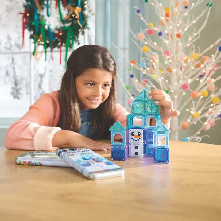 Magna - Tiles® | Micro MAGS | Winter Wonder Travel Set | 26 pieces | 3+ - Kleine Eland