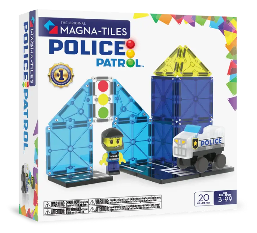 Magna - Tiles® | Police Patrol | 20 pieces | 3+ - Kleine Eland