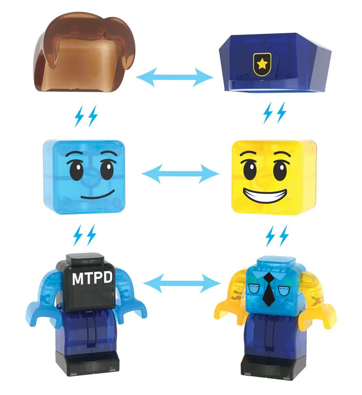 Magna - Tiles® | Police Station | 35 pieces | 3+ - Kleine Eland