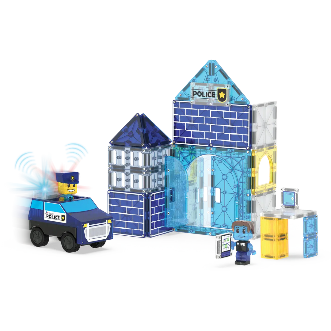 Magna - Tiles® | Police Station | 35 pieces | 3+ - Kleine Eland