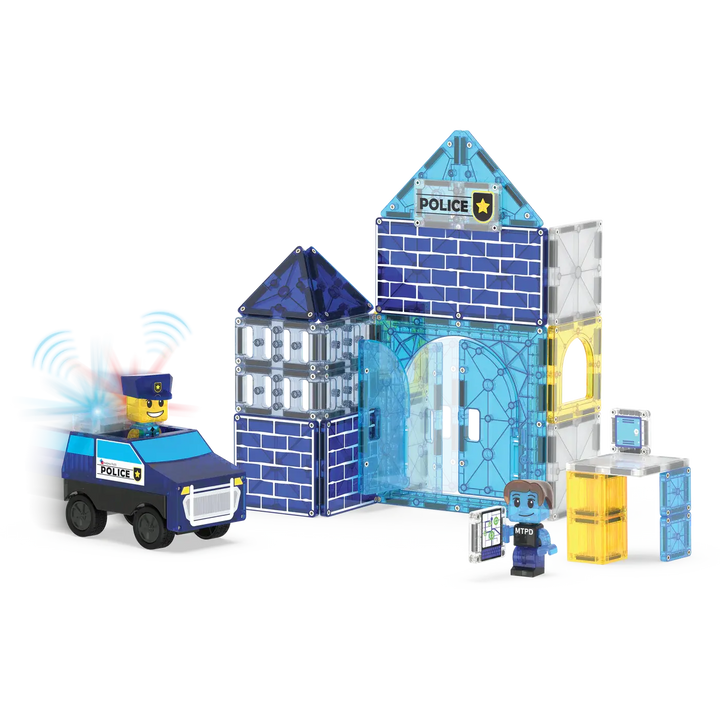 Magna - Tiles® | Police Station | 35 pieces | 3+ - Kleine Eland