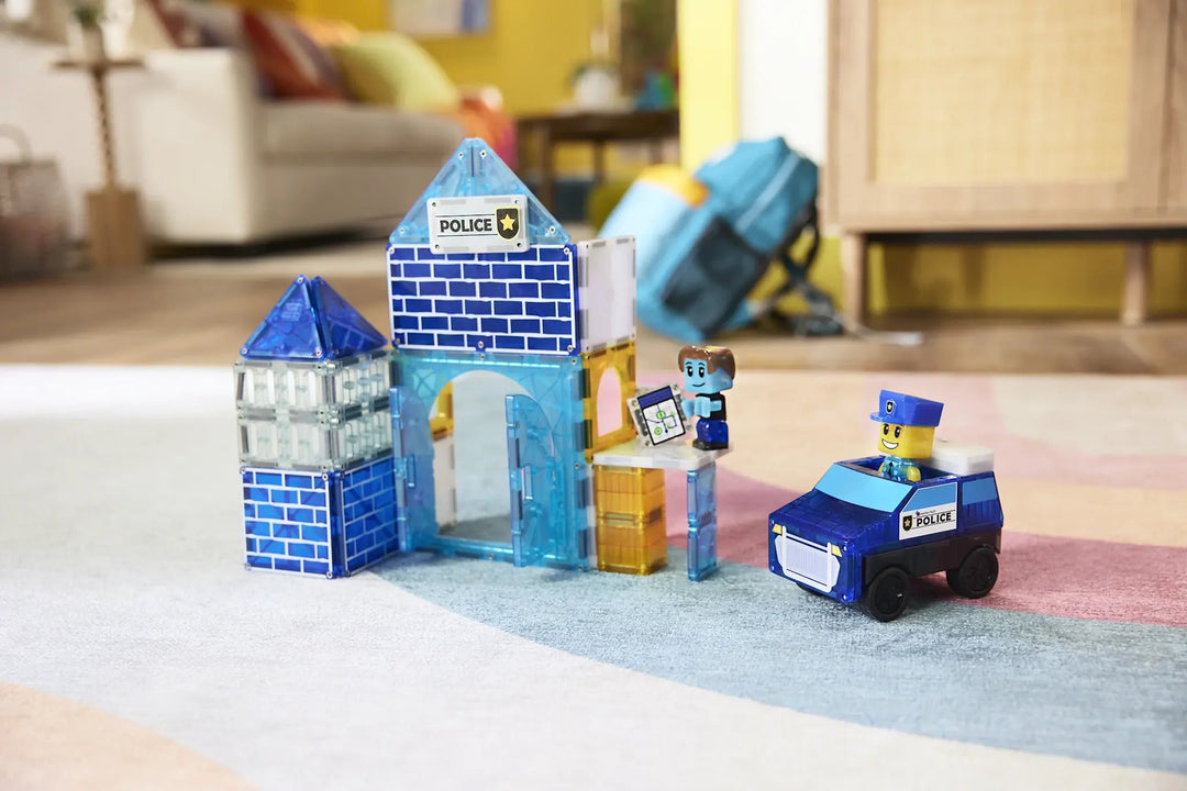 Magna - Tiles® | Police Station | 35 pieces | 3+ - Kleine Eland
