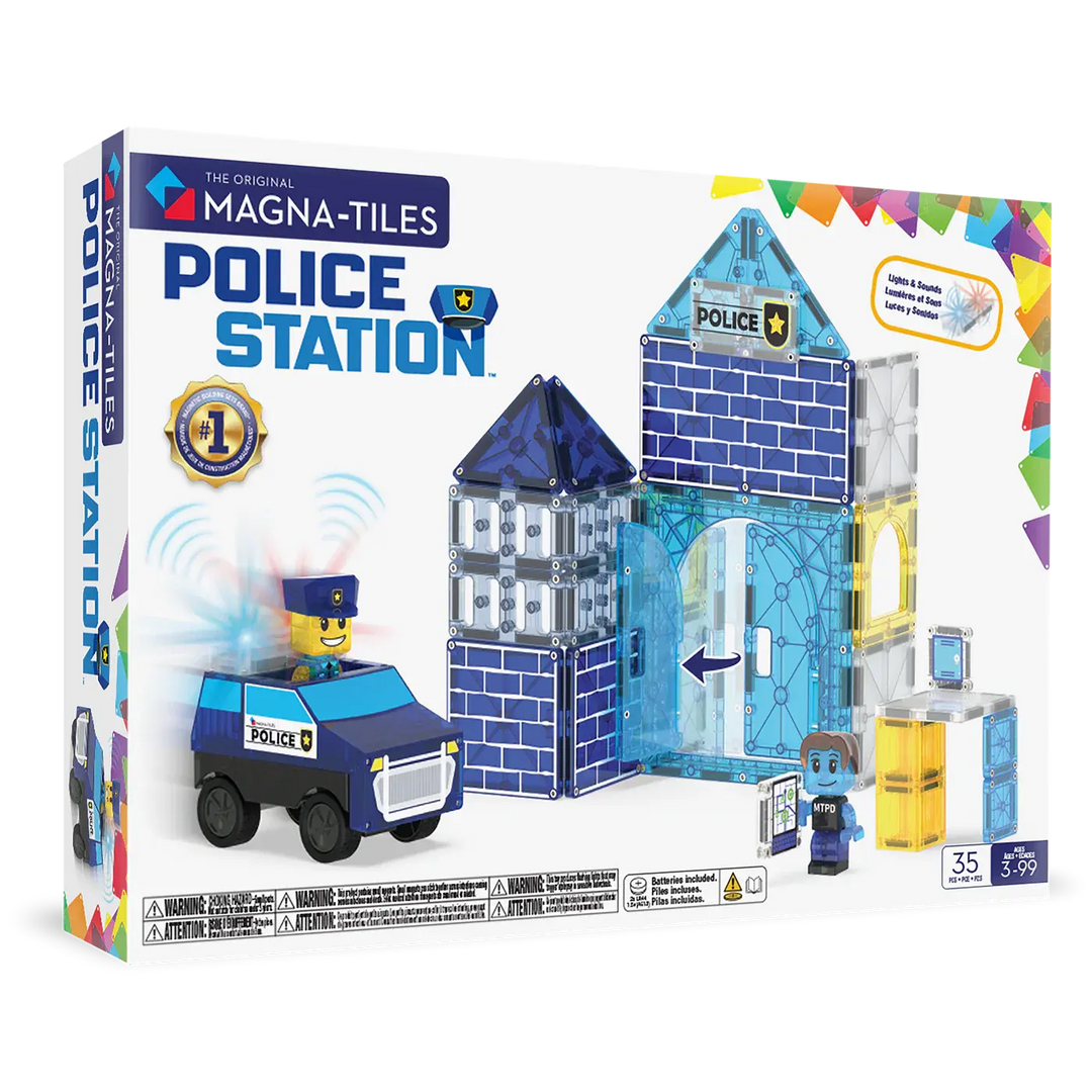 Magna - Tiles® | Police Station | 35 pieces | 3+ - Kleine Eland