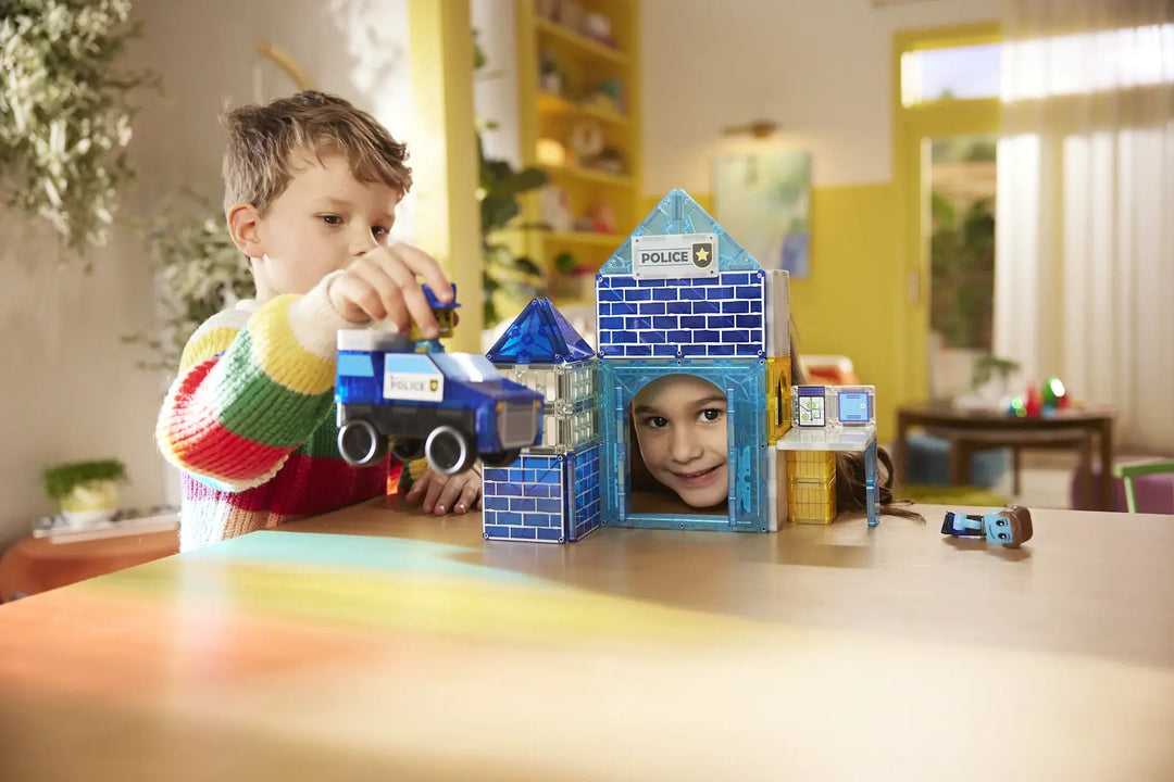 Magna - Tiles® | Police Station | 35 pieces | 3+ - Kleine Eland