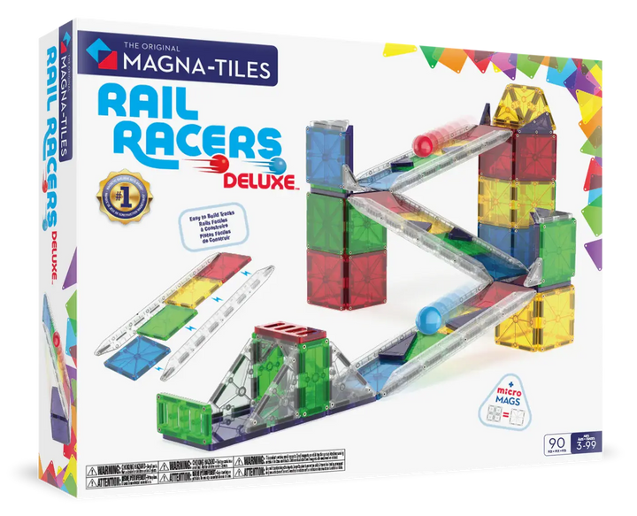 Magna - Tiles® | Rail Racers | Deluxe | 90 pieces | 3+ - Kleine Eland