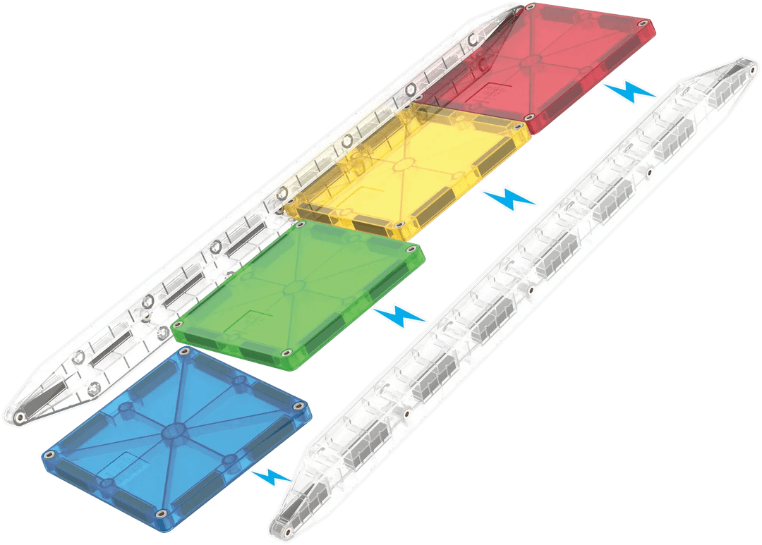 Magna - Tiles® | Rail Racers | Deluxe | 90 pieces | 3+ - Kleine Eland