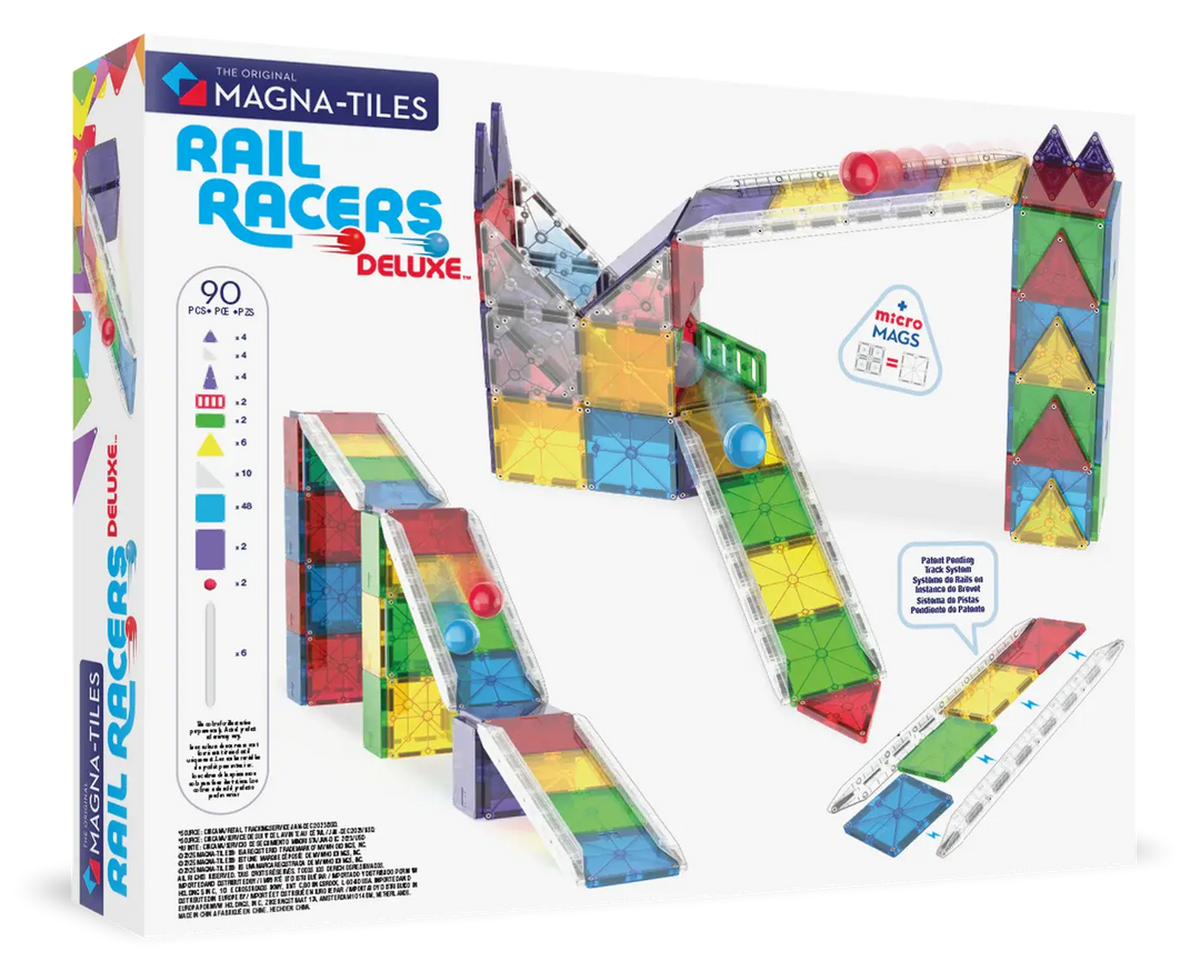 Magna - Tiles® | Rail Racers | Deluxe | 90 pieces | 3+ - Kleine Eland