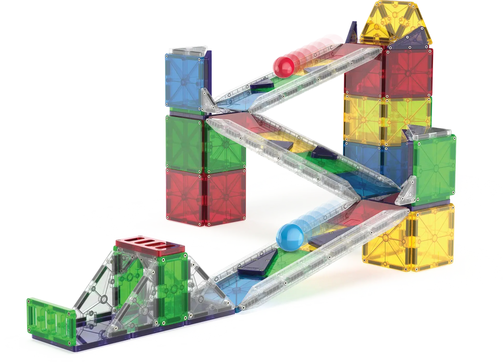 Magna - Tiles® | Rail Racers | Deluxe | 90 pieces | 3+ - Kleine Eland