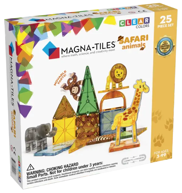 Magna - Tiles® | Safari Animals | 25 pieces | 3+ - Kleine Eland