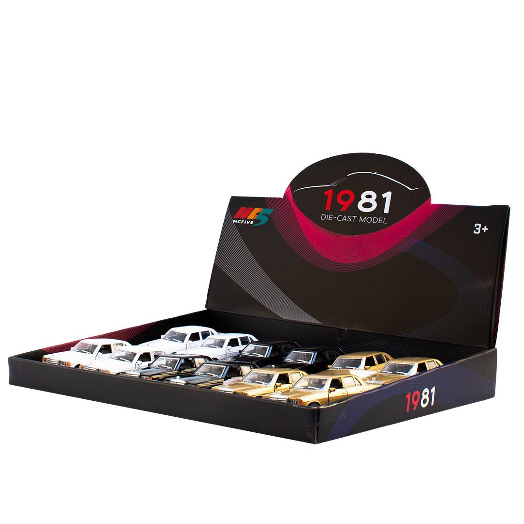 Magni ApS | Die cast Metal | Mercedes 1981 | 12,5 cm | 1:32 | Open Doors | Pullback | 3+ - Kleine Eland