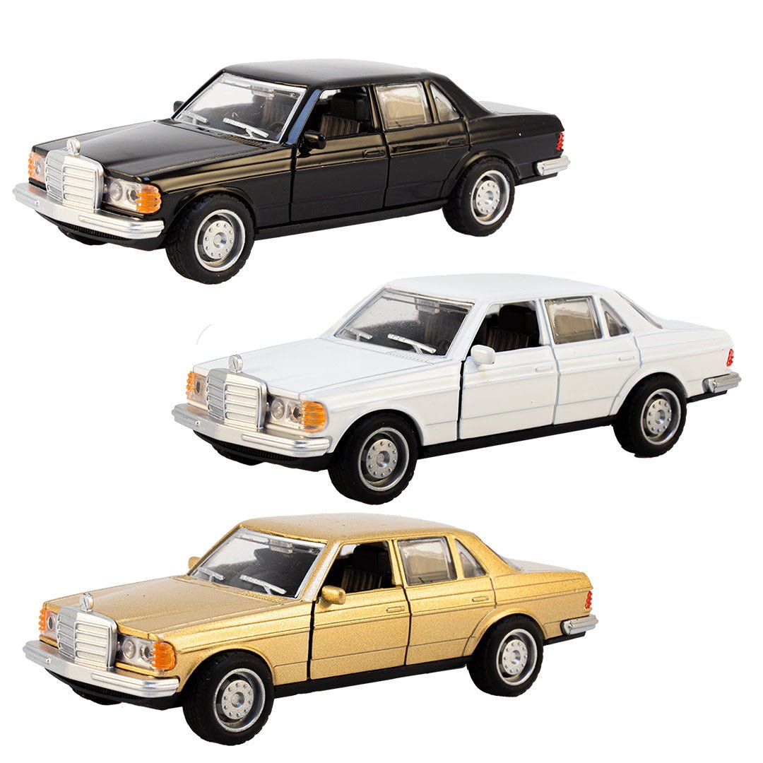 Magni ApS | Die cast Metal | Mercedes 1981 | 12,5 cm | 1:32 | Open Doors | Pullback | 3+ - Kleine Eland