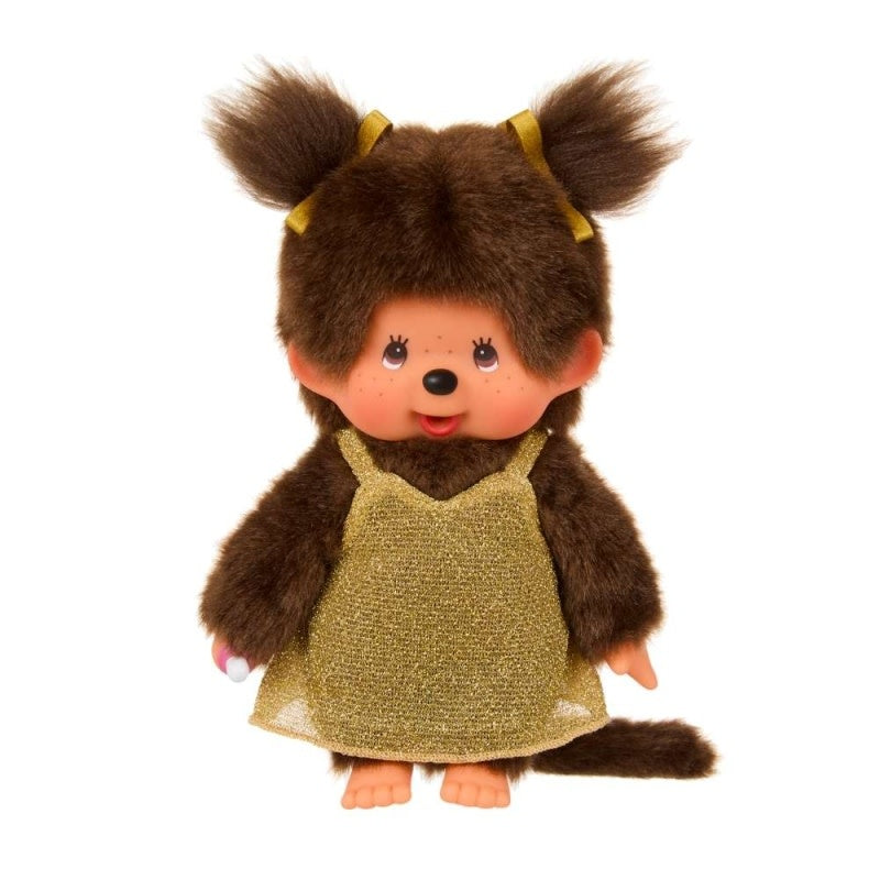 Monchhichi | 20 cm | Gouden Glitterjurk | 2+