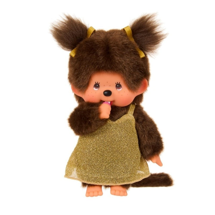 Monchhichi | 20 cm | Gouden Glitterjurk | 2+