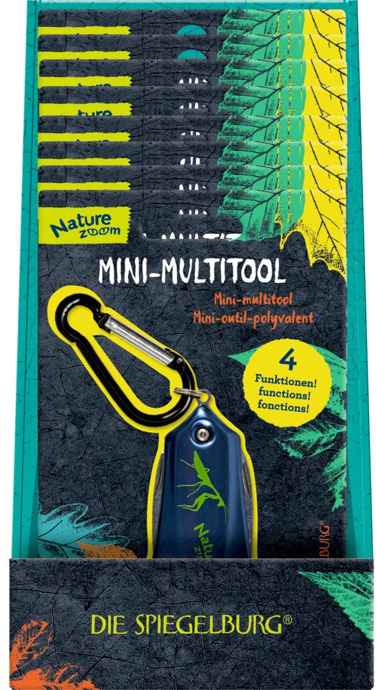 Packaging for Nature Zoom mini multi-tool with four functions
