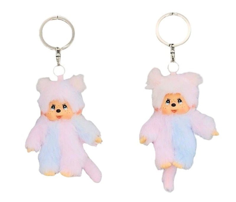 Monchhichi | 10 cm | Sleutelhanger | Tye Die | Assorti per stuk | 2+ - Kleine Eland