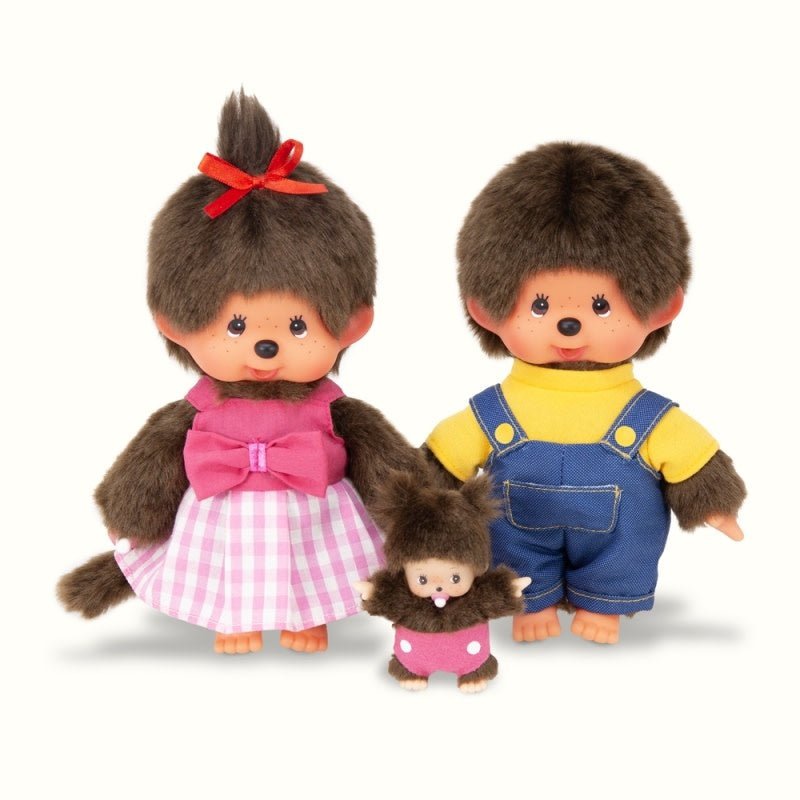 Monchhichi | 20 cm | Familieset | 3-delig | 2+ - Kleine Eland