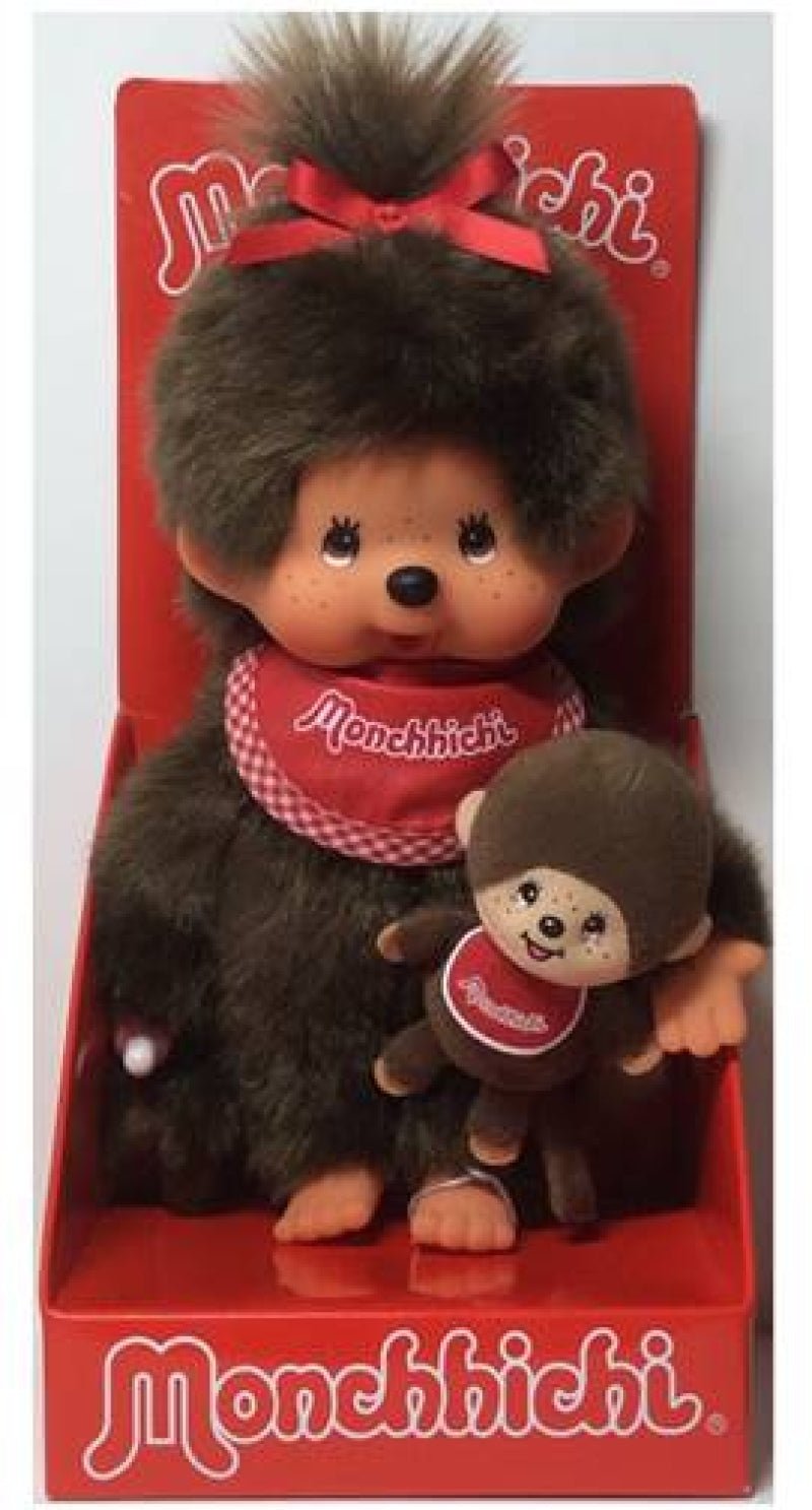 Monchhichi | 20 cm | Meisje + Mini Monchhichi | 2+ - Kleine Eland